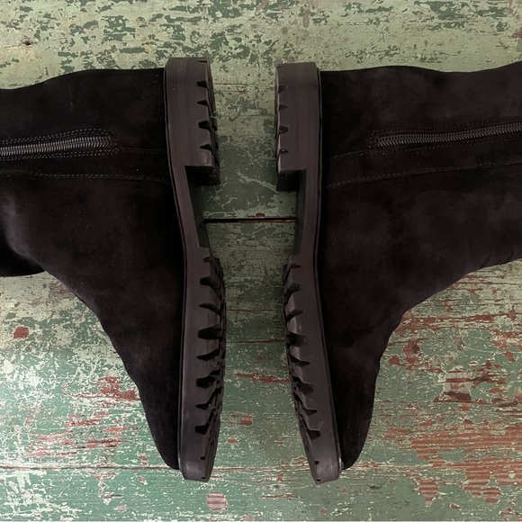 Aquatalia Shoes - Aquatalia boot,fur lined suede with interior wedge. 7.5 excellent condition.